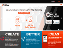 Tablet Screenshot of phillipscorp.com